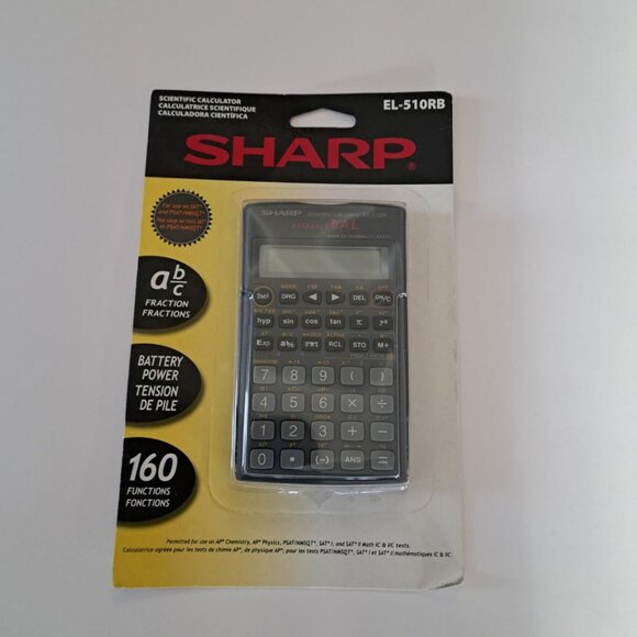 Sharp® EL510RB Scientific Calculator 160 Functions Direct Algebraic Logic D.A.L - Picture 1 of 2
